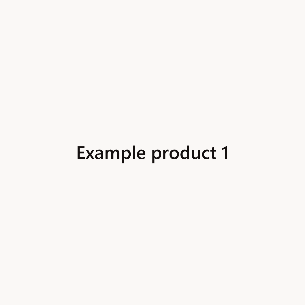 Example product 1 plush